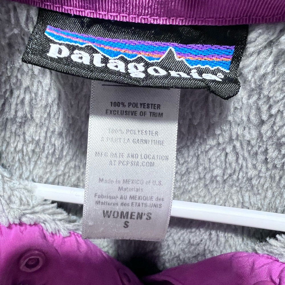 Patagonia Women's Fleece Retool Snap-T
Pullover Gray Pink Size Small 
 EUC - Picture 5 of 5